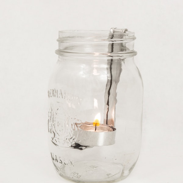 Jar Candle Holder Etsy