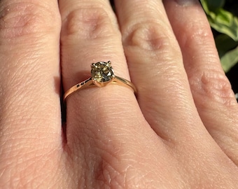 Fancy Yellow Diamond Engagement Ring