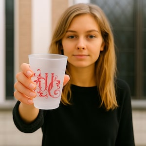 Bicchieri di plastica personalizzati, bicchieri flessibili in plastica satinata per brindisi e bomboniere nuziali, regali di nozze, bicchieri personalizzati per feste, bicchieri infrangibili