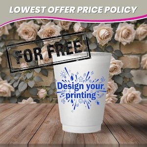 Custom Frosted Cup Design Preview – Digital Mockup