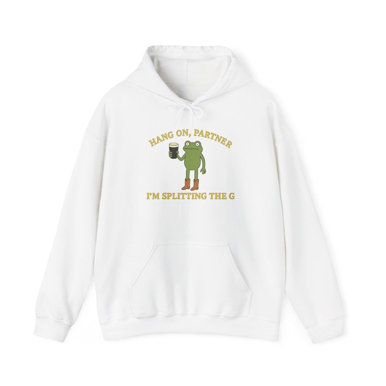 Splitting the G, Guinness Inspired, Unisex Heavy Blend™ Hooded Sweatshirt image 1