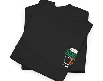 Maglietta in cotone "Split the G Club" dell'Irlanda, maglietta da pub