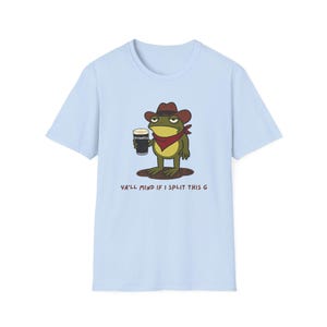 Maglietta Guinness Cowboy Frog "Vi dispiace se divido il G" / Meme sulla birra Frog immagine 8