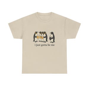 Penguin Guinness Tee - "I Just Gotta Be Me" - Unisex Heavy Cotton T-Shirt image 3