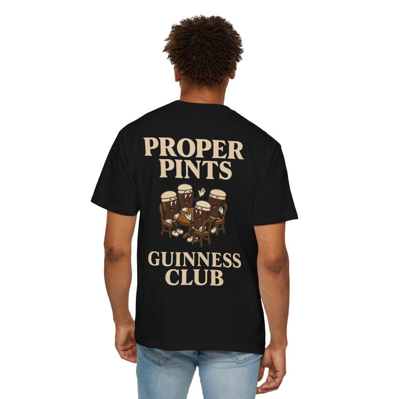 Camiseta del Club de Pintas Guinness - Camiseta de Guinness con dibujos animados imagen 10