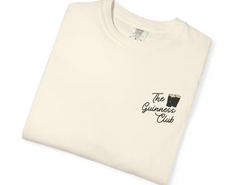 Camiseta gráfica del Guinness Club / Camiseta de marca en color Comfort