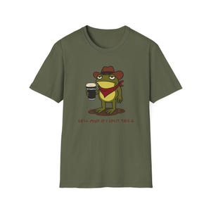 Maglietta Guinness Cowboy Frog "Vi dispiace se divido il G" / Meme sulla birra Frog immagine 7