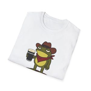 Maglietta Guinness Cowboy Frog "Vi dispiace se divido il G" / Meme sulla birra Frog immagine 4