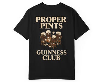 Guinness Pints Club T Shirt - Cartoon Guinness Tee