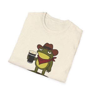 Maglietta Guinness Cowboy Frog "Vi dispiace se divido il G" / Meme sulla birra Frog immagine 6