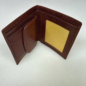 Men's wallet in handmade brown leather