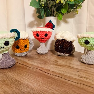 Stuffed Summer Drink Plush Margarita & Beer Decor