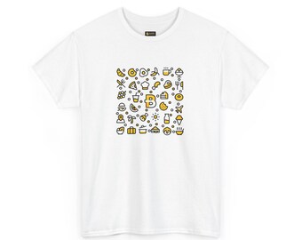 T-shirt unisexe Planet Brunch Food & Travel Icons