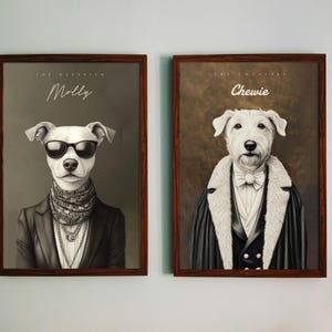 Stampa personalizzata del ritratto di un cane reale su carta di qualità museale, poster personalizzato con ritratto di un gatto, regalo per la mamma di un animale domestico, perdita di un animale domestico *Senza cornice