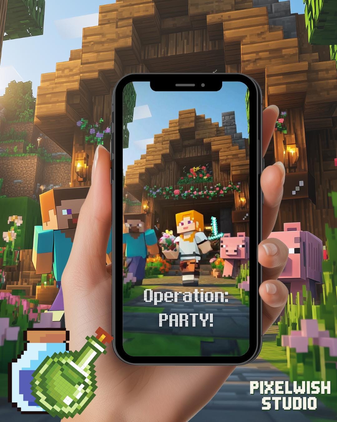 Minecraft Video Invite (Animated)
