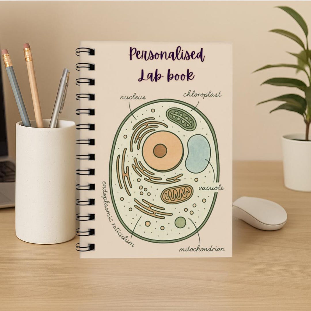 Custom Lab Book | Plant Cell Biology Notebook | Science Student Gift ...