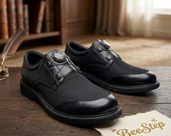 Męskie oddychające sandały, letnie buty codzienne, sandały z siateczki z obrotową klamrą, lekkie płaskie sandały w stylu brytyjskim, męskie