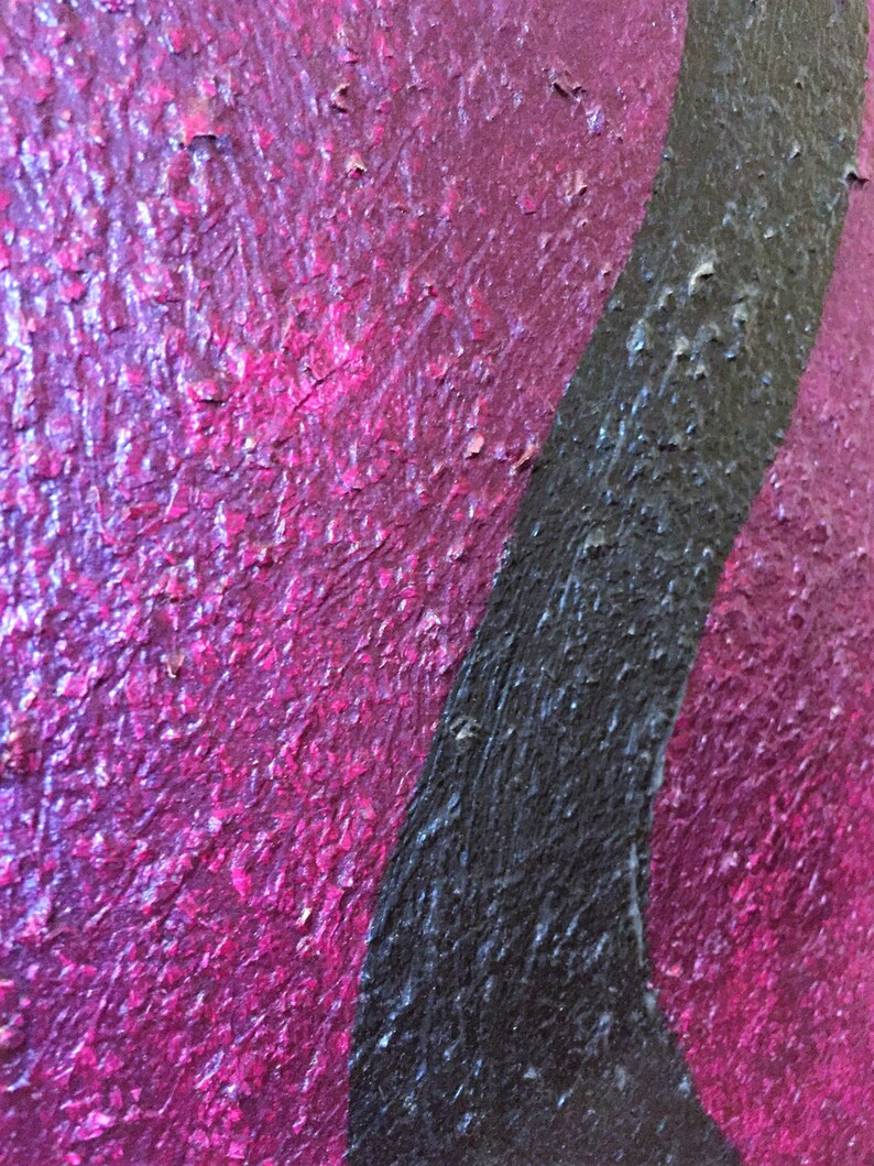 Wall Art Maroon Purple Black White Textured Abstract 24x30 Etsy