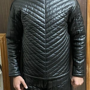Custom Handmade Leather Suit  Lord Starkiller Leather Cosplay suit with wiring holes inspired by starwars cosplay costume gift for him