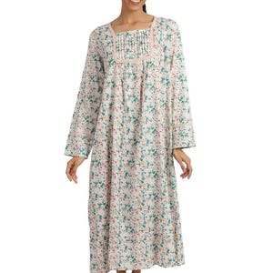 Women&#39;s Floral Cotton Nightdress/ Nightgown/ Sleepdress/ Sleepwear/ Women&#39;s Clothing