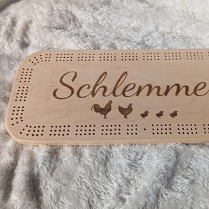 Cribbage Board with Family Name, Cribbage, Board Game, Card Game, Personalized, Custom, Family Name, Gift