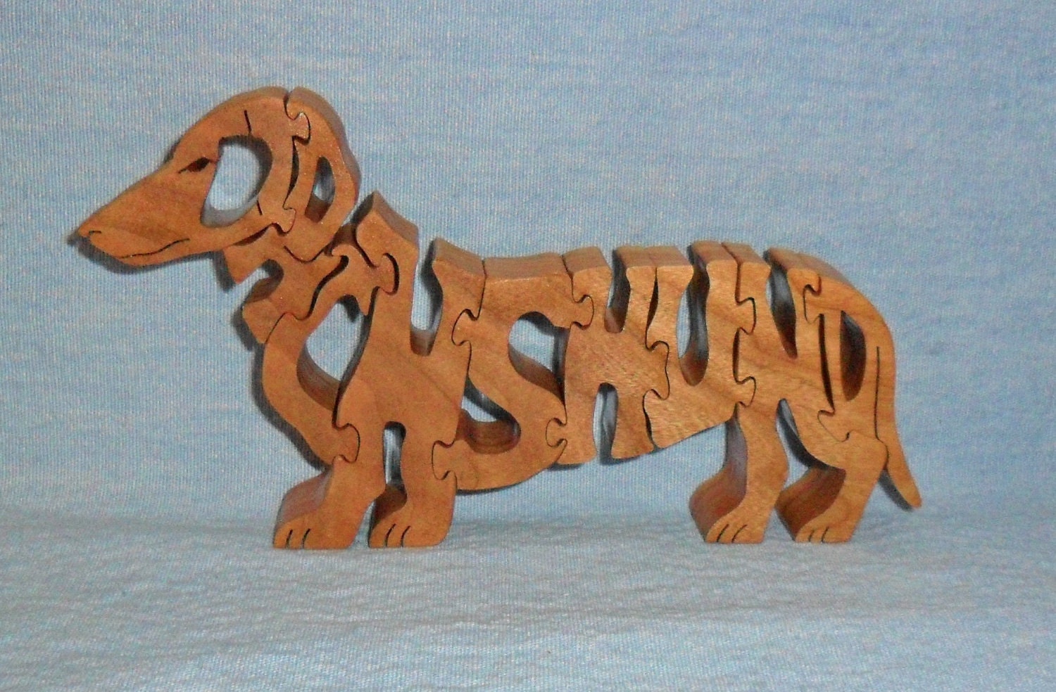 Dachshund Dog Breed Scroll Saw Wooden Puzzle Etsy
