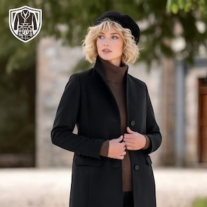 Luxury Wool & Cashmere Coat for Women | Elegant Winter Overcoat|  Ladies Winter Fashion