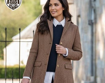 Ladies Single-Breasted Full-Length Coat | Elegant Winter Overcoat | Women's Long Coat