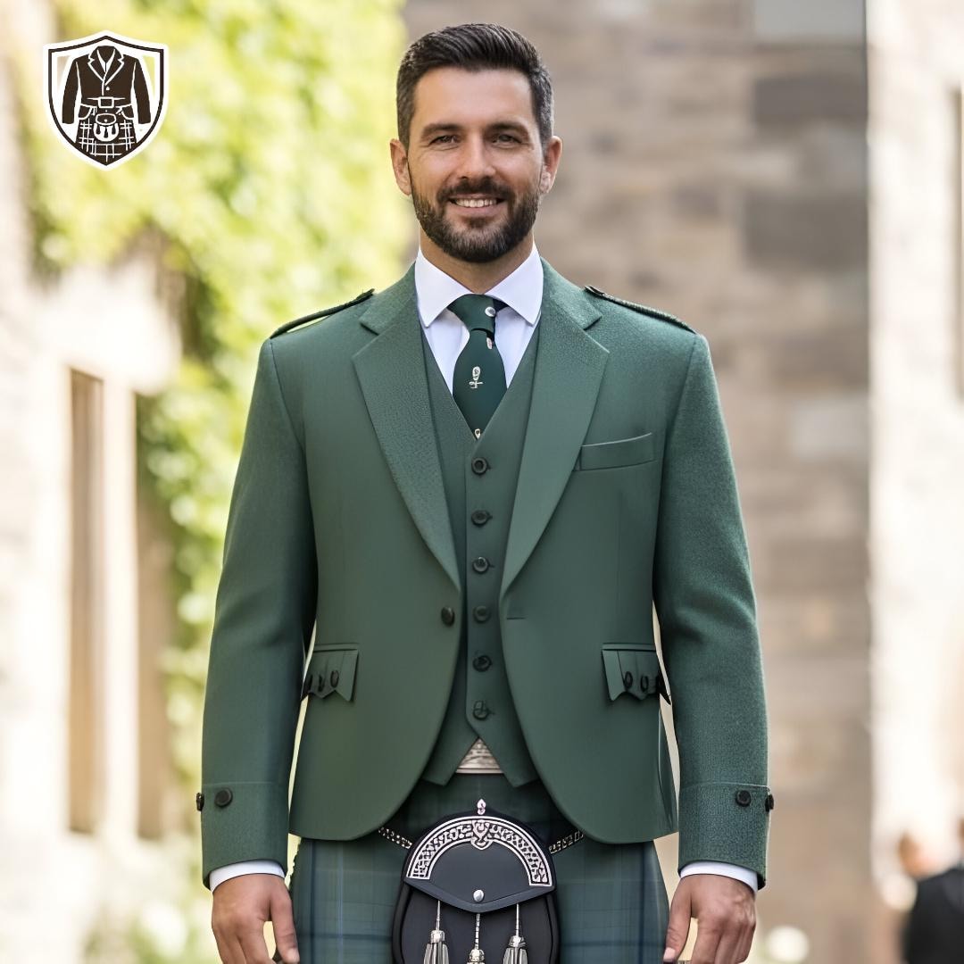 Green Argyll Kilt Jacket Vest Scottish Highland Formal Wear Etsy green-argyll-kilt-jacket-vest-scottish-highland-formal-wear-etsy