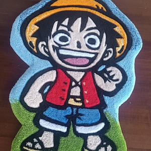 One Piece Luffy Tufted Rug – Custom Anime Rugs
