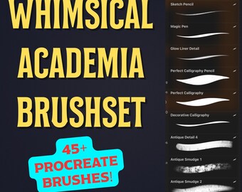 Procreate Brush Set for Illustrators | 45+ Dynamic Brushes for Digital Art, Sketching & Inking | Instant Download