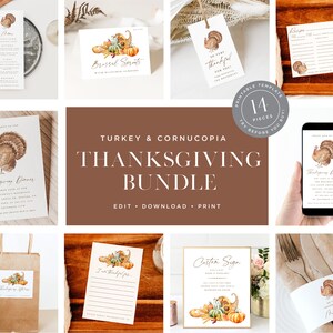 Thanksgiving Invitation Template Bundle, Friendsgiving Dinner Invite ...