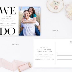 Printable Save the Date Postcard Template, Classic Photo Save the Date ...