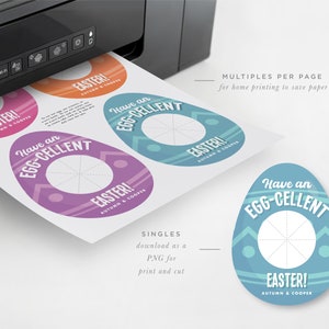 Easter Egg Play Dough Gift Card Template, Easter Kids Classroom Party ...
