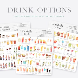 Choose from over 200+ drink icons for your sign