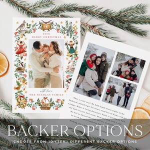 12 Days of Christmas Photo Card Template, Holiday Photo Card Printable, DIY Christmas Card, 5x7, Corjl Editable Instant Download, CHR-004 image 3