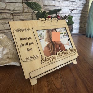 Mother&#39;s Day Photoframe - Laser Cut Files