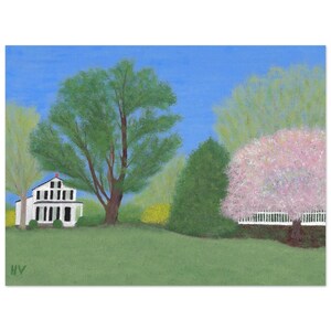 "Ungerahmtes Poster: ""Spring Bursts Forth in Yarmouth"" ref: hv38 - Dies ist eine Abbildung eines Originals von Henry Vaughan."