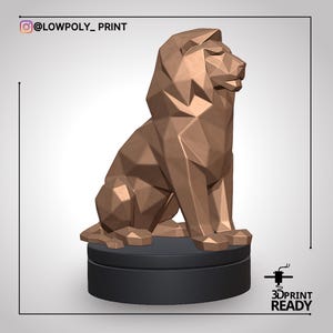 Printable STL for 3D Print – Lion,Download and Print Instantly