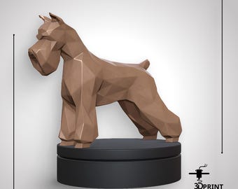 Schnauzer Hund,STL-Datei,druckbares 3D-Modell,digitale STL-Datei,sofortiger Download für den Druck zu Hause