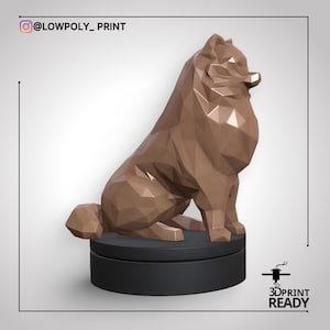 Spitz dog,STL File,3D Printing Model,Digital STL File,Instant Download for Home Printing