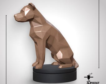 Staffordshire bull terrier,STL File,3D Printable Model,Digital STL File,Instant Download for Home Printing