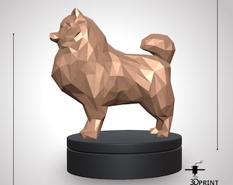 3D Printable STL Template – Custom Spitz dog, Made for Quality Prints