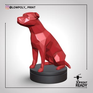 American staffordshire terrier,STL File,3D printing model,Digital STL file,Instant download for home printing