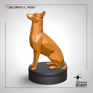 Belgian Malinois,STL File,3D Printing Model,3D Printing Model,Digital STL File,Instant download for home printing