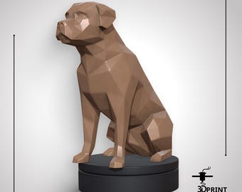 Rottweiler Dog 3D Printing Model, Home Decor (STL File)