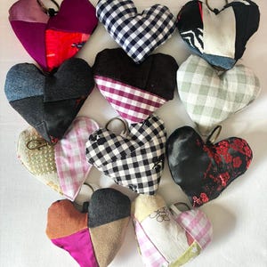 Patchwork sleutelhangers / sleutelhangers / tashangers - handgemaakt, afvalvrij, geüpcycled