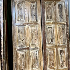 Vintage Carved Door | One Of A Kind | Solid Wood Single Door | Custom | Boho Farmhouse | Interior Barn Door 80x30in