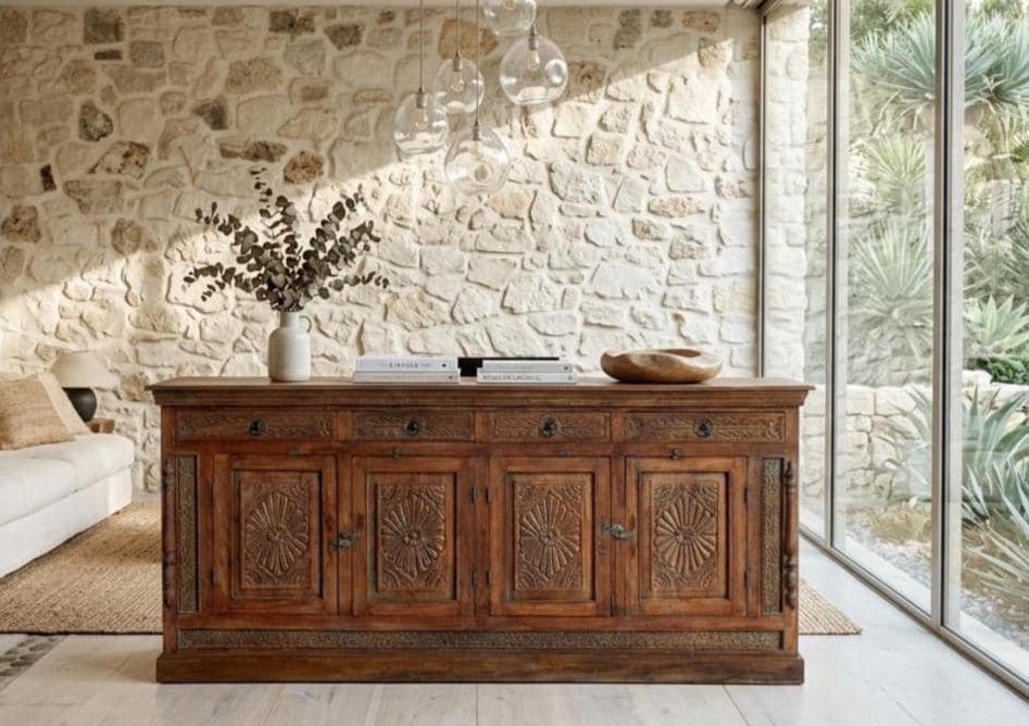 chinese dress ladies Arturo 9 Drawer Dresser - Natural Walnut Veneer