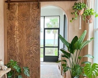 Carved Barn Doors